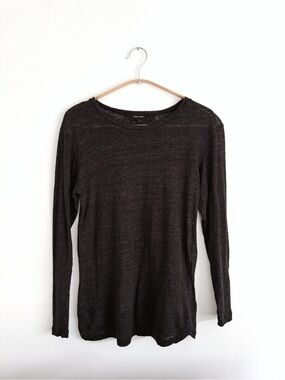 Isabel Marant Sheer Slub Knit Long Sleeve Top - Size Small